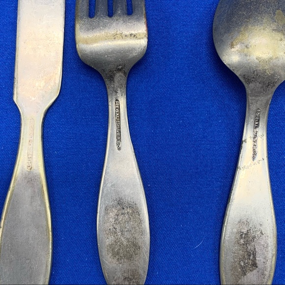 Vintage Kitchen Vintage Puss In Boots Regal Silver Co Childs Set